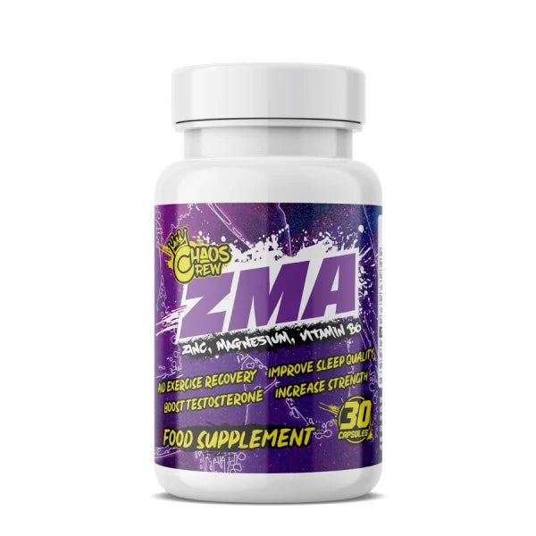 Chaos Crew ZMA (Zinc Magnesium Aspartate) 41g Unflavoured | High-Quality Sports & Nutrition | MySupplementShop.co.uk