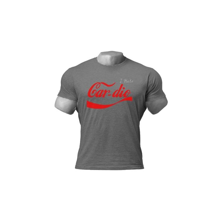 Dreadlift Cardio Tee - Graphite/Red - Small - T-Shirt at MySupplementShop by Dreadlift