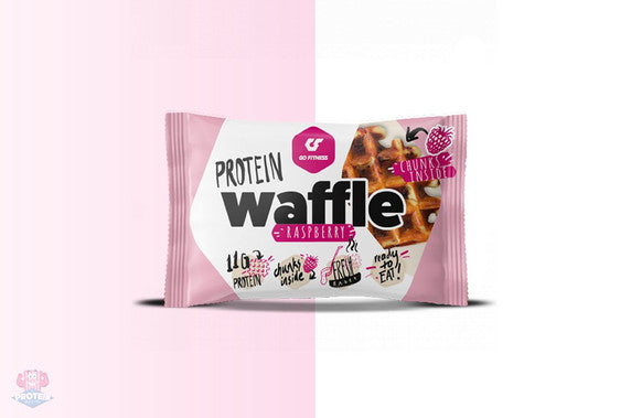 Go Fitness Protein Waffle 12x50g Raspberry Flavour | High-Quality Pancakes & Waffles | MySupplementShop.co.uk