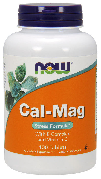 NOW Foods Cal-Mag with B-Complex and Vitamin C - 100 tablets - Health and Wellbeing at MySupplementShop by NOW Foods