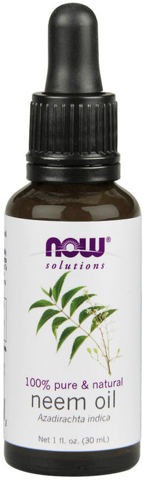 NOW Foods Neem Oil, 100% Pure - 30 ml. - Health and Wellbeing at MySupplementShop by NOW Foods