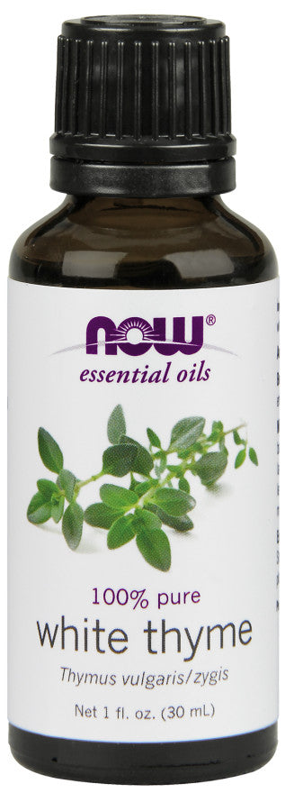 NOW Foods Essential Oil, White Thyme Oil - 30 ml. | High-Quality Health and Wellbeing | MySupplementShop.co.uk