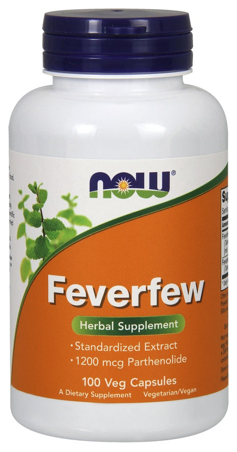 NOW Foods Feverfew - 100 vcaps - Health and Wellbeing at MySupplementShop by NOW Foods