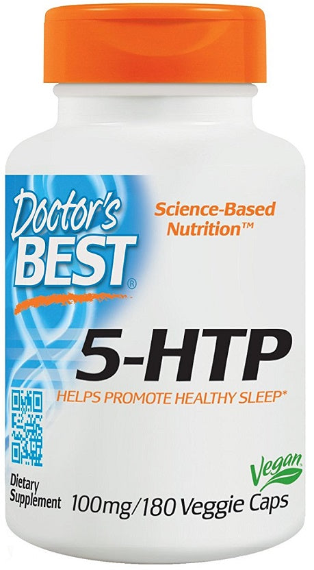 Doctor's Best 5-HTP, 100mg - 180 vcaps | High-Quality Health and Wellbeing | MySupplementShop.co.uk