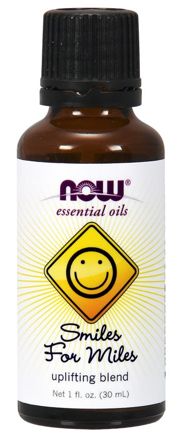 NOW Foods Essential Oil, Smiles for Miles Oil Blend - 30 ml. | High-Quality Health and Wellbeing | MySupplementShop.co.uk