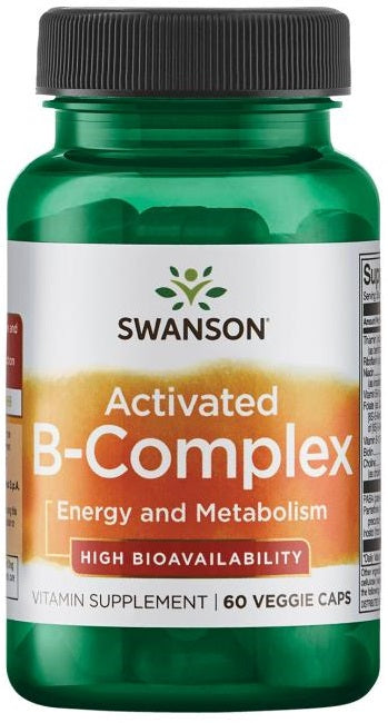 Swanson Activated B-Complex - 60 vcaps | High-Quality Vitamins & Minerals | MySupplementShop.co.uk