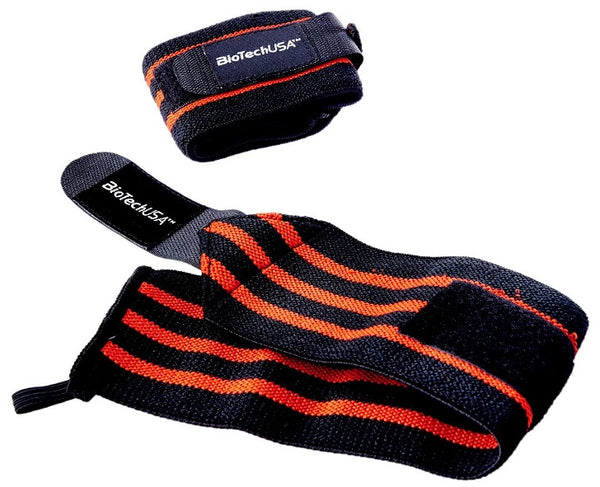 BioTechUSA Accessories Bedford 8 Wrist Wrap, Black Red - 35cm | High-Quality Accessories | MySupplementShop.co.uk