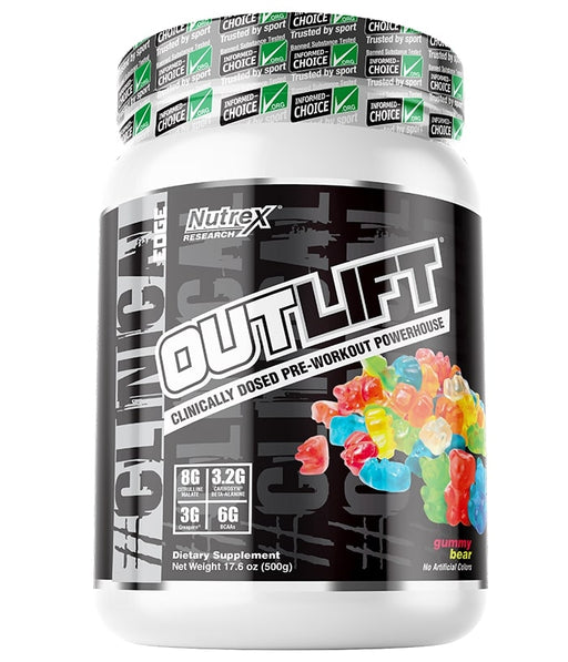 Nutrex OutLift, Gummy Bear - 500 grams | High-Quality Pre & Post Workout | MySupplementShop.co.uk