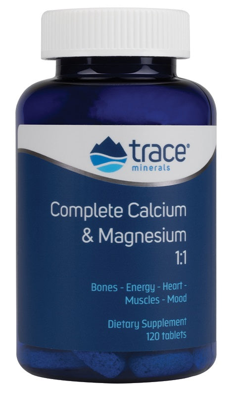 Trace Minerals Complete Calcium & Magnesium 1:1 - 120 tablets | High-Quality Sports Supplements | MySupplementShop.co.uk