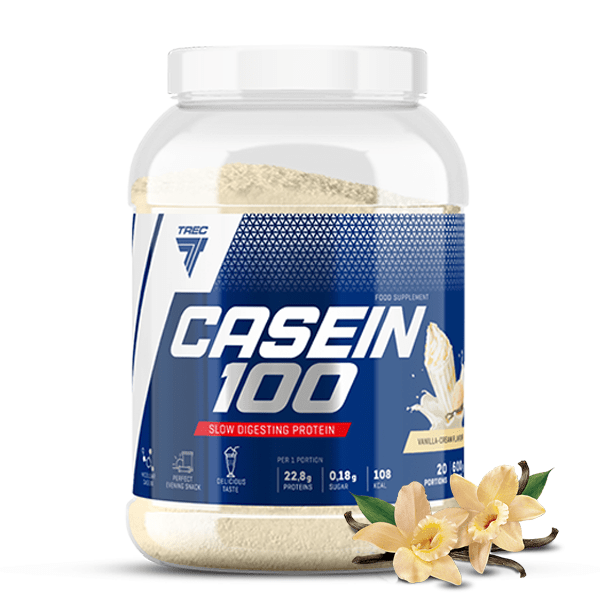 Trec Nutrition Casein 100, Vanilla - 600 grams - Default Title - Protein at MySupplementShop by Trec Nutrition