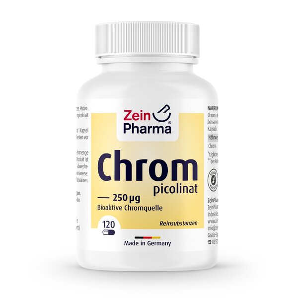 Zein Pharma Chromium Picolinate, 250mcg - 120 caps - Slimming and Weight Management at MySupplementShop by Zein Pharma