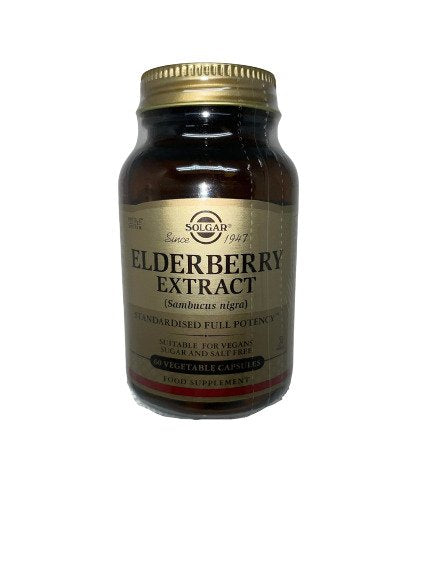 Solgar Elderberry Extract - 60 vcaps | High-Quality Sports Supplements | MySupplementShop.co.uk