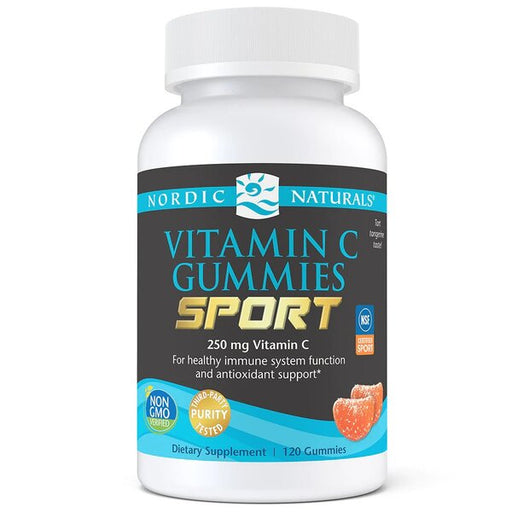 Nordic Naturals Vitamin C Gummies Sport, Tart Tangerine - 120 gummies | High-Quality Sports Supplements | MySupplementShop.co.uk