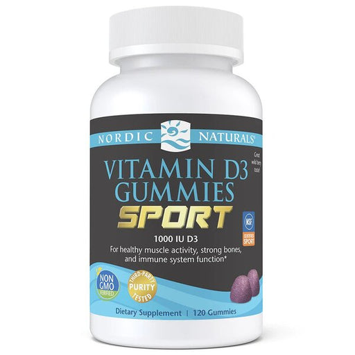 Nordic Naturals Vitamin D3 Gummies Sport, Wild Berry - 120 gummies | High-Quality Sports Supplements | MySupplementShop.co.uk