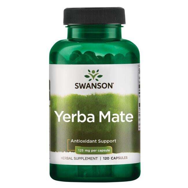 Swanson Yerba Mate, 125mg - 120 caps | High-Quality Health and Wellbeing | MySupplementShop.co.uk