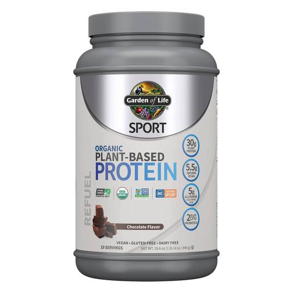 Garden of Life Sport Organic Plant-Based Protein, Chocolate - 840g | High-Quality Protein | MySupplementShop.co.uk