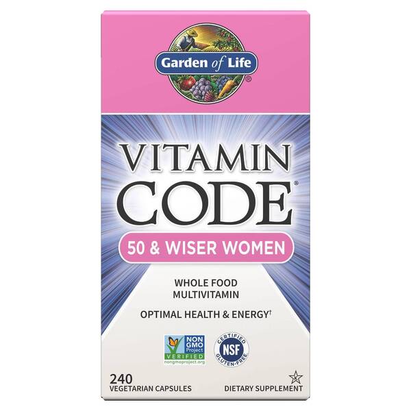 Garden of Life Vitamin Code 50 & Wiser Women - 240 vcaps - Vitamins & Minerals at MySupplementShop by Garden of Life