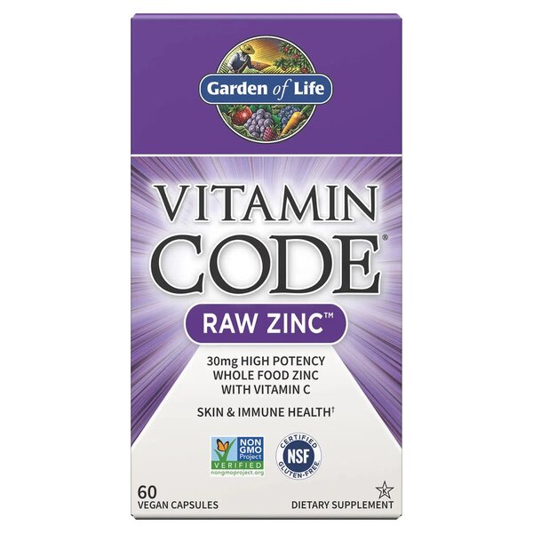 Garden of Life Vitamin Code Raw Zinc - 60 vegan caps - Vitamins & Minerals at MySupplementShop by Garden of Life