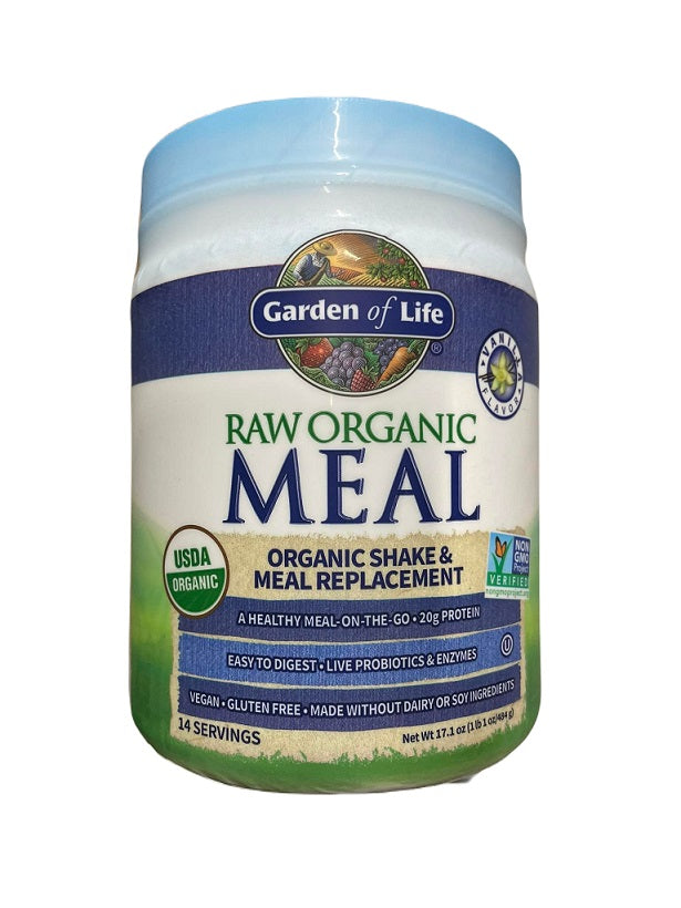 Garden of Life Raw Organic Meal, Vanilla - 484g | High-Quality Health Foods | MySupplementShop.co.uk