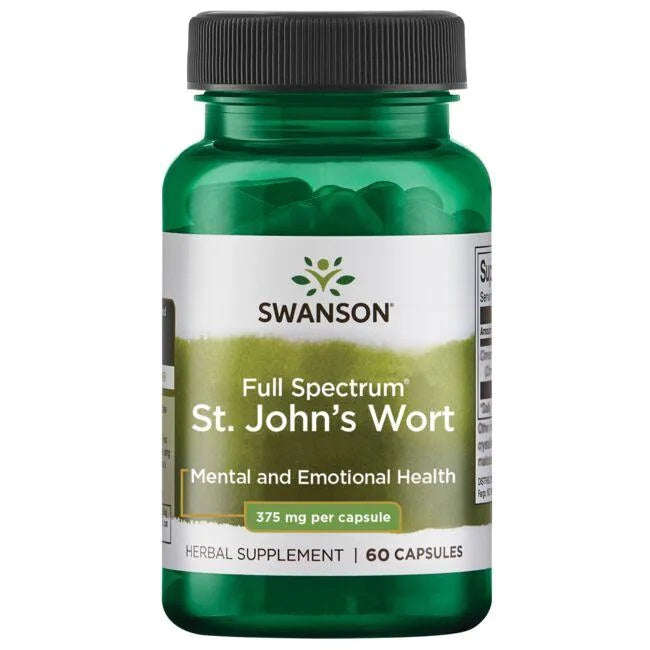 Swanson Full Spectrum St. John's Wort, 375mg - 60 caps | High-Quality Health and Wellbeing | MySupplementShop.co.uk