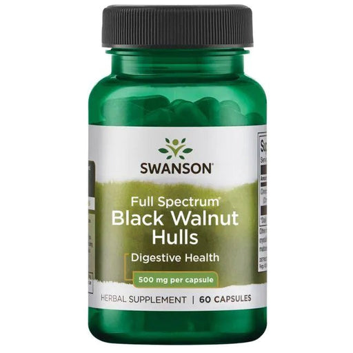 Swanson Full Spectrum Black Walnut Hulls, 500mg - 60 caps | High-Quality Health and Wellbeing | MySupplementShop.co.uk