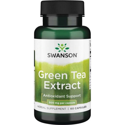 Swanson Green Tea Extract, 500mg - 60 caps | High-Quality Health and Wellbeing | MySupplementShop.co.uk