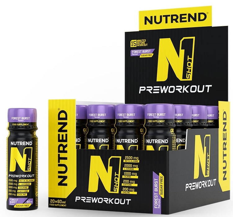 Nutrend N1 Shot Forest Burst  20 x 60 ml. - Nitric Oxide Boosters at MySupplementShop by Nutrend