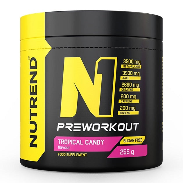 Nutrend N1 PreWorkout Tropical Candy  255g - Pre & Post Workout at MySupplementShop by Nutrend