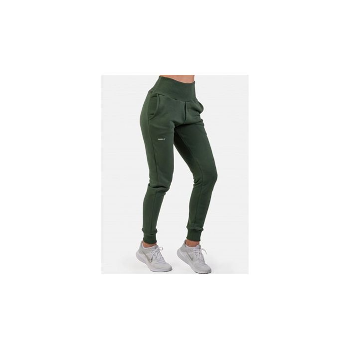 Nebbia High-Waist Loose Fit Sweatpants Feeling Good 409 Dark Green