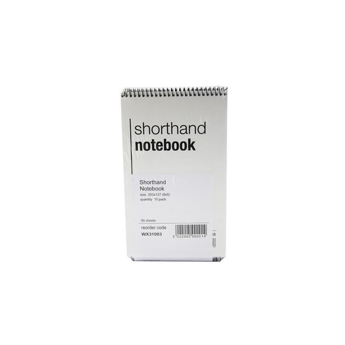 Spiral Shorthand Notebook 80 Leaf